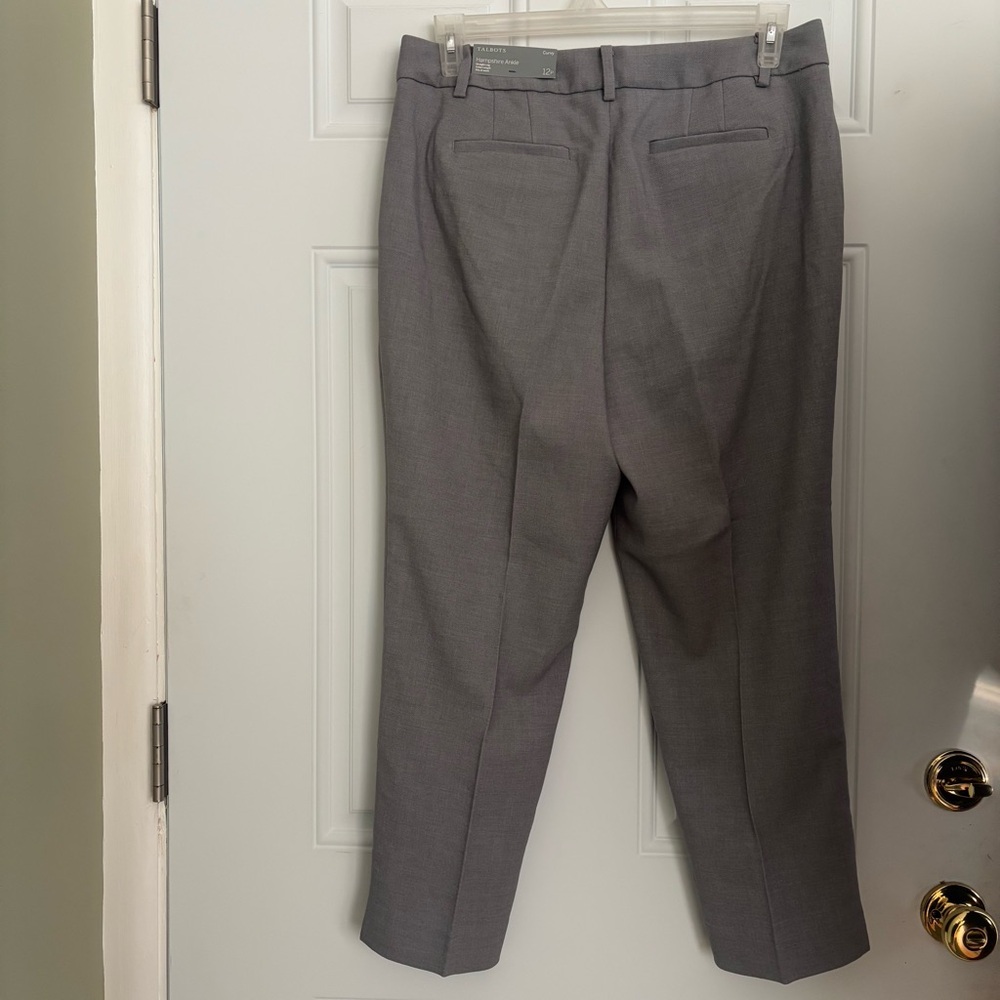 NWT Talbots Chatham Slim Ankle Pants, Curvy Fit, Size 12 Petite - Picture 2 of 10